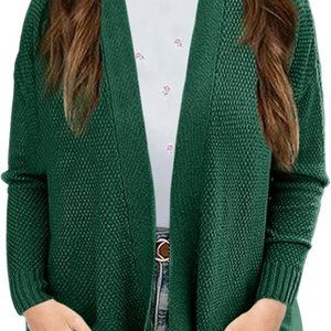 Goranbon Girls' Cardigan Sweaters Open Front Long Sleeve Casual Sweat